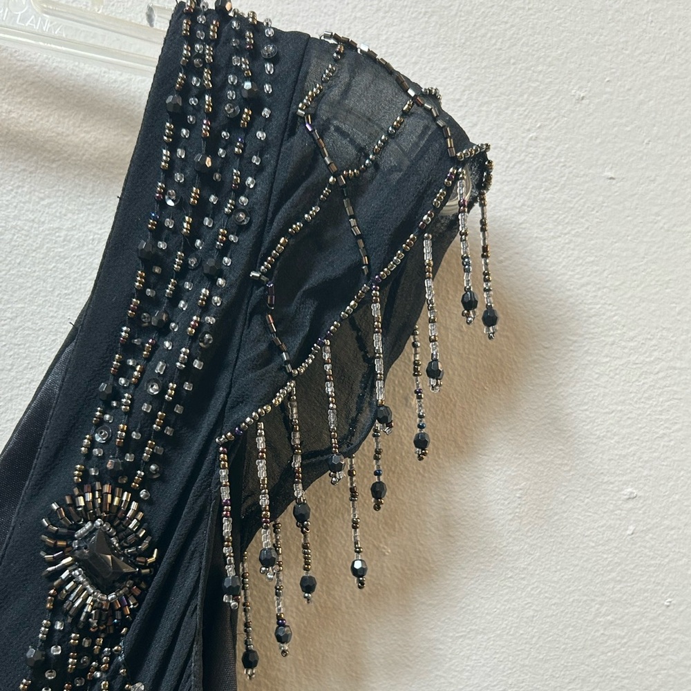 💶SOLD💶Vintage silk Sue Wong Nocturne beaded dress - Picture 8 of 10